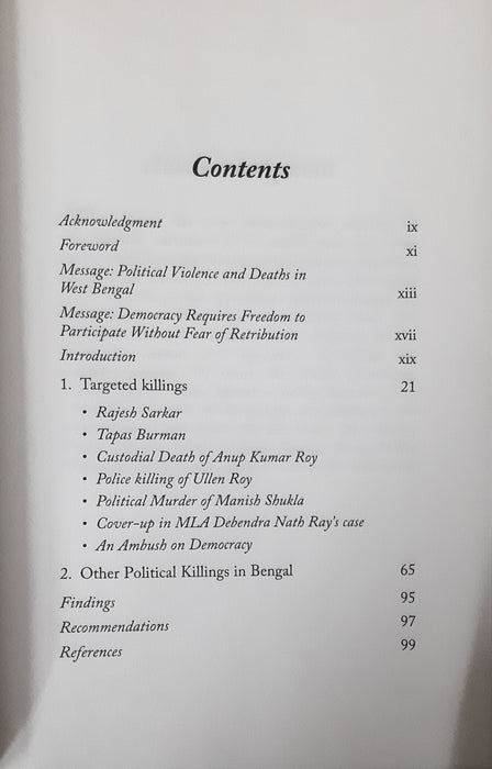 Political Killings In Mamata's Bengal (Paper Back)