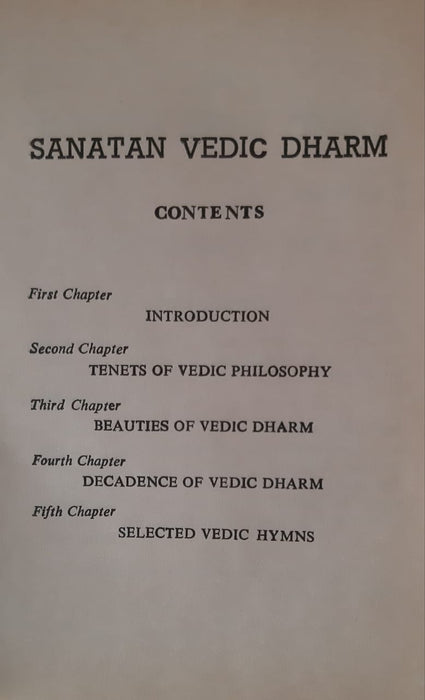 Sanatan Vedic Dharm / सनातन वैदिक धर्मं (Paper Back)